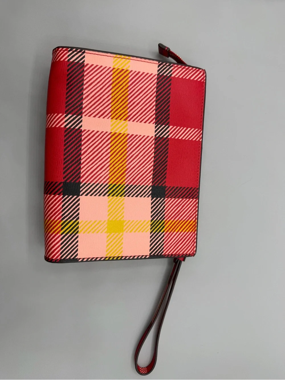 BRAND NEW Kate Spade Morgan Museum Plaid Gusseted Wristlet